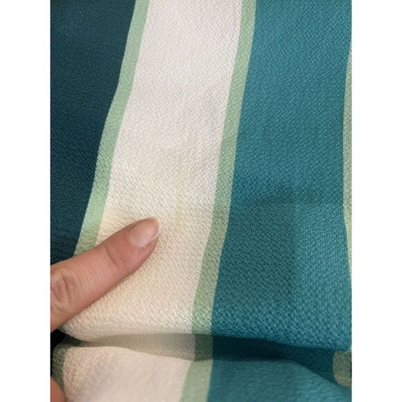 L'atiste By Amy Maxi Skirt NWT Womens Small Green White‎ Stripe A Line Scalloped - Picture 8 of 8